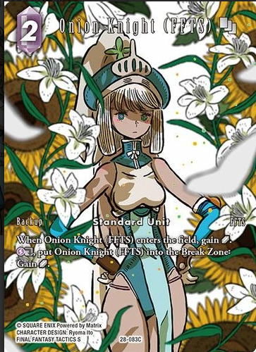 Onion Knight (FFTS) / Caballero Cebolla (FFTS) — Final Fantasy TCG